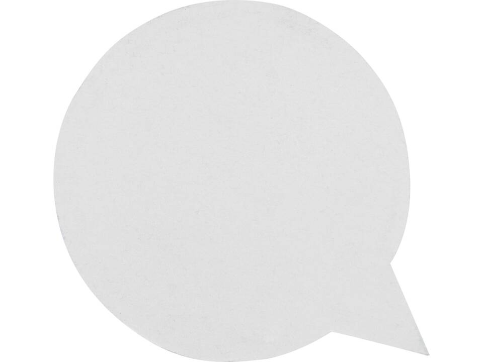Sticky-Mate® speech bubble-shaped recycled sticky notes 1