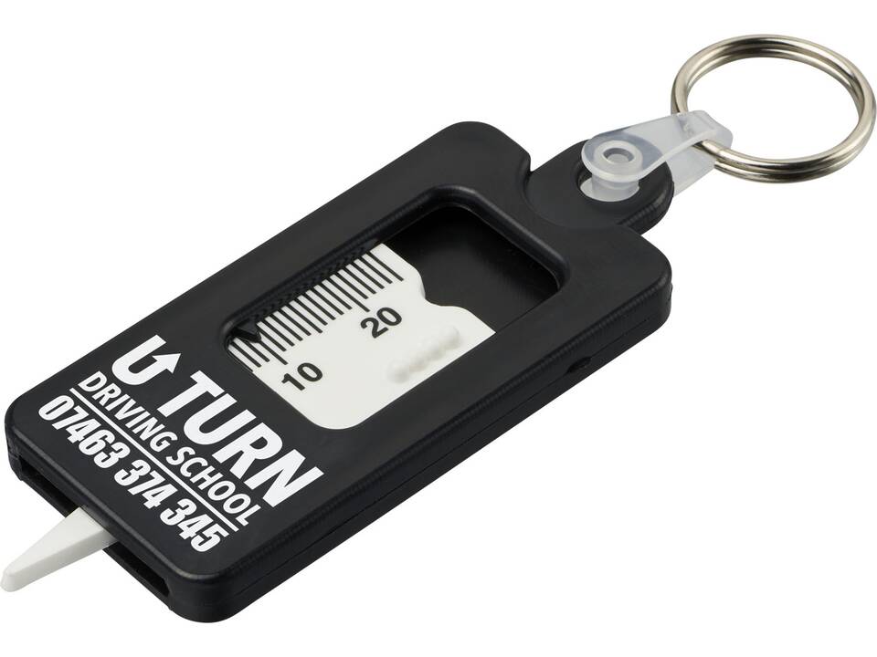 Kym recycled tyre tread check keychain 9