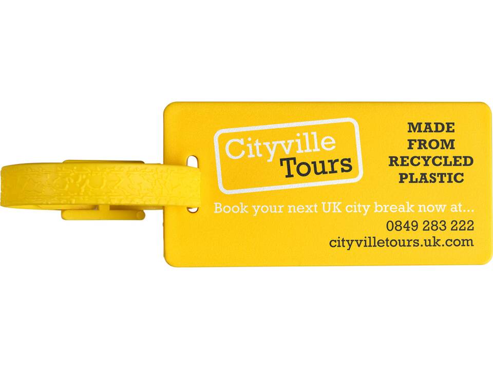 River recycled window luggage tag 5