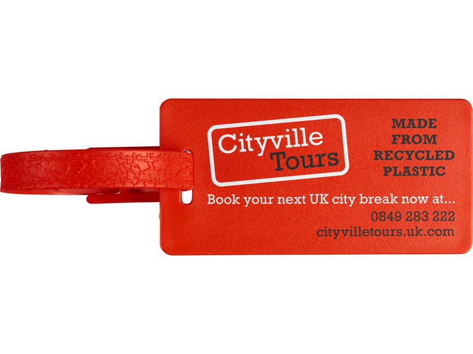 River recycled window luggage tag 9