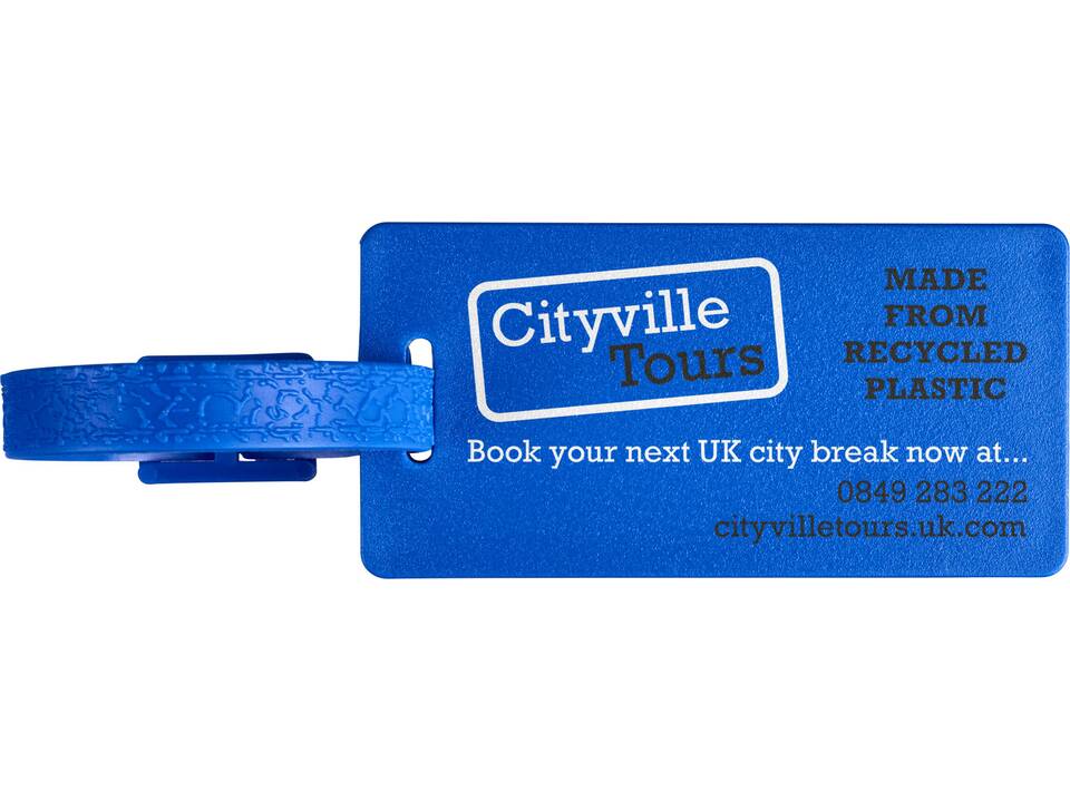 River recycled window luggage tag 17