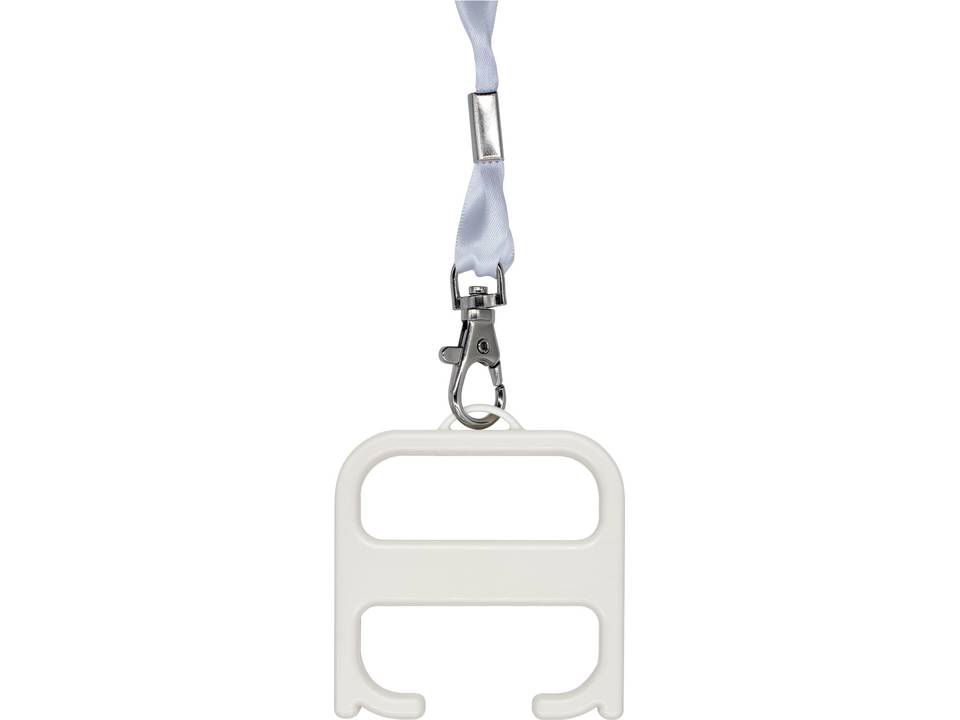 Hygiene handle with lanyard 3