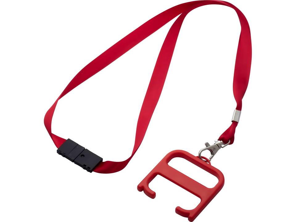 Hygiene handle with lanyard 6