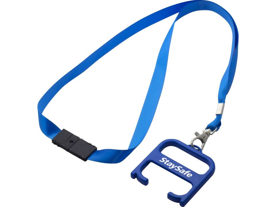 Hygiene handle with lanyard 11