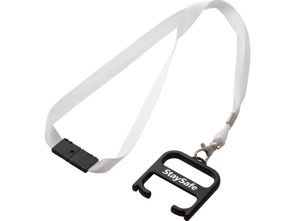 Hygiene handle with lanyard 15