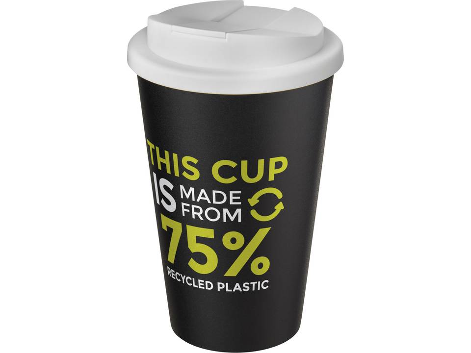 Americano® Eco 350 ml recycled tumbler with spill-proof lid 7