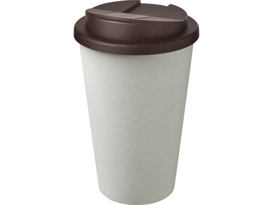 Americano® Eco 350 ml recycled tumbler with spill-proof lid 34
