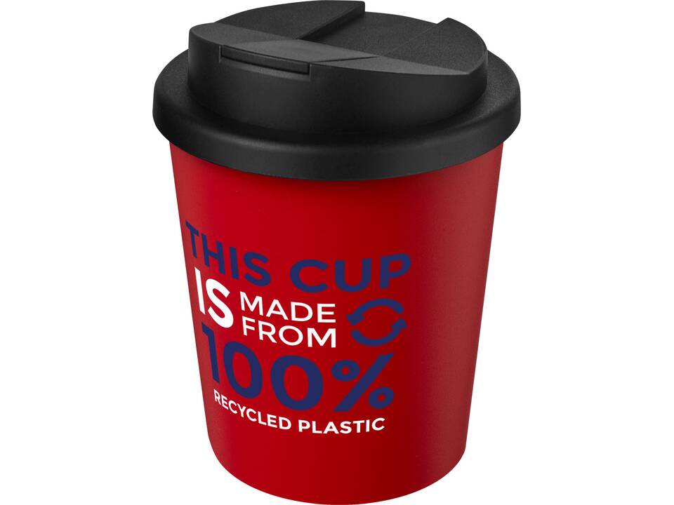 Americano® Espresso 250 ml recycled tumbler with spill-proof lid 24