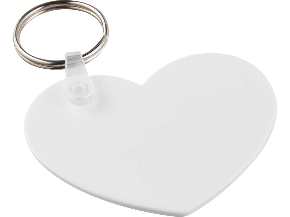 Tait heart-shaped recycled keychain 1