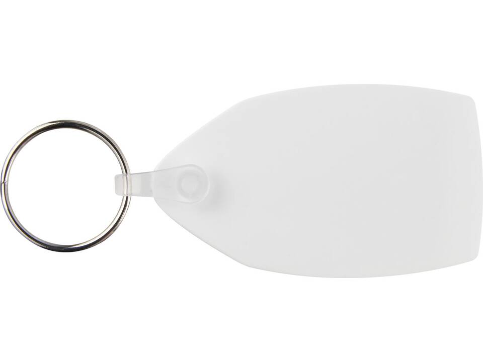 Tait rectangular-shaped recycled keychain 2