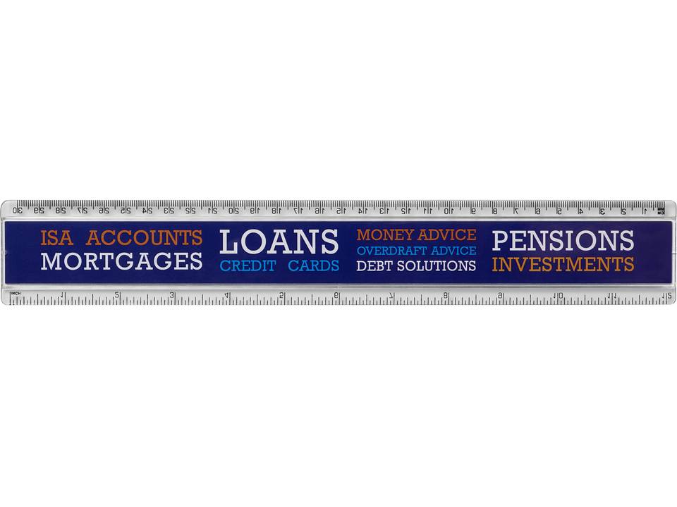 Ellison 30 cm plastic ruler with paper insert 2