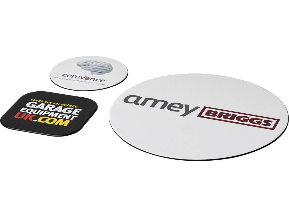 Brite-Mat® mouse mat and coaster set combo 4 4