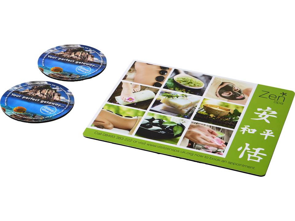 Q-Mat® mouse mat and coaster set combo 2 2