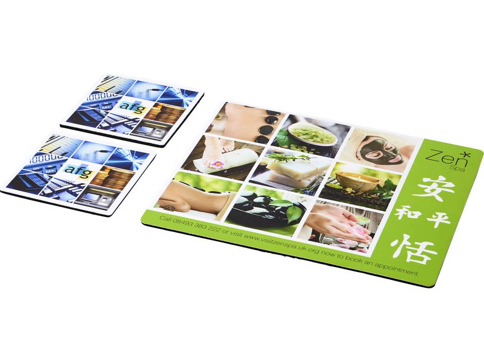Q-Mat® mouse mat and coaster set 1