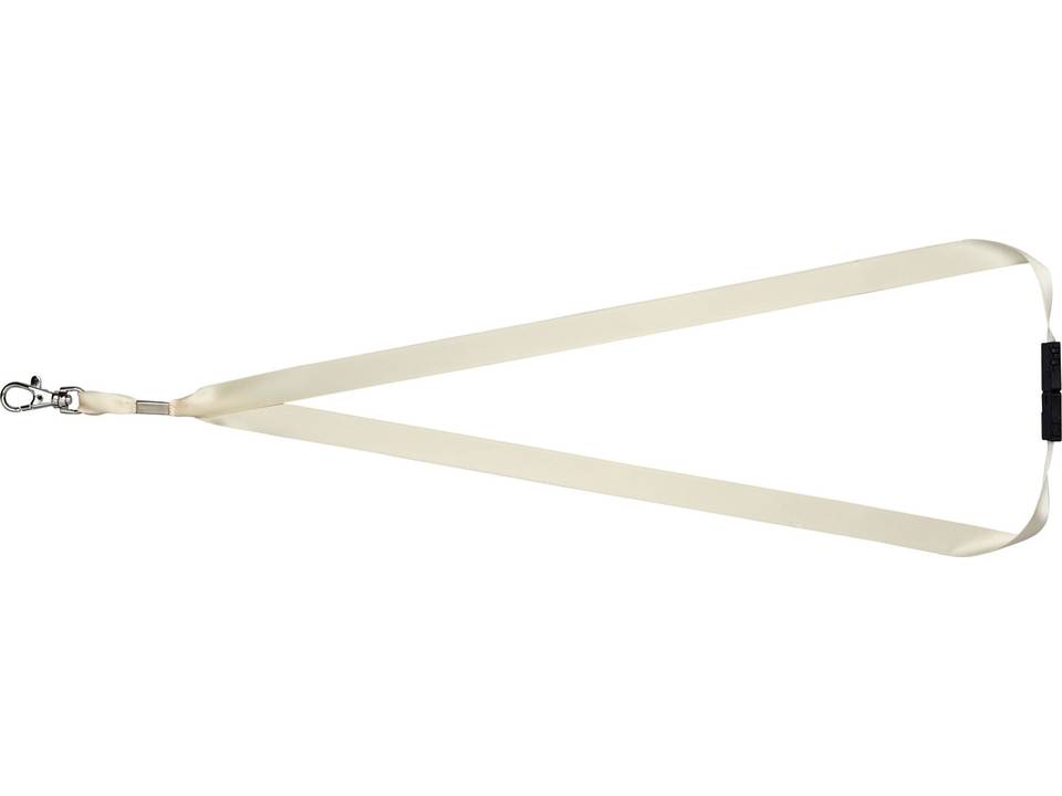 Oro ribbon lanyard with break-away closure 8