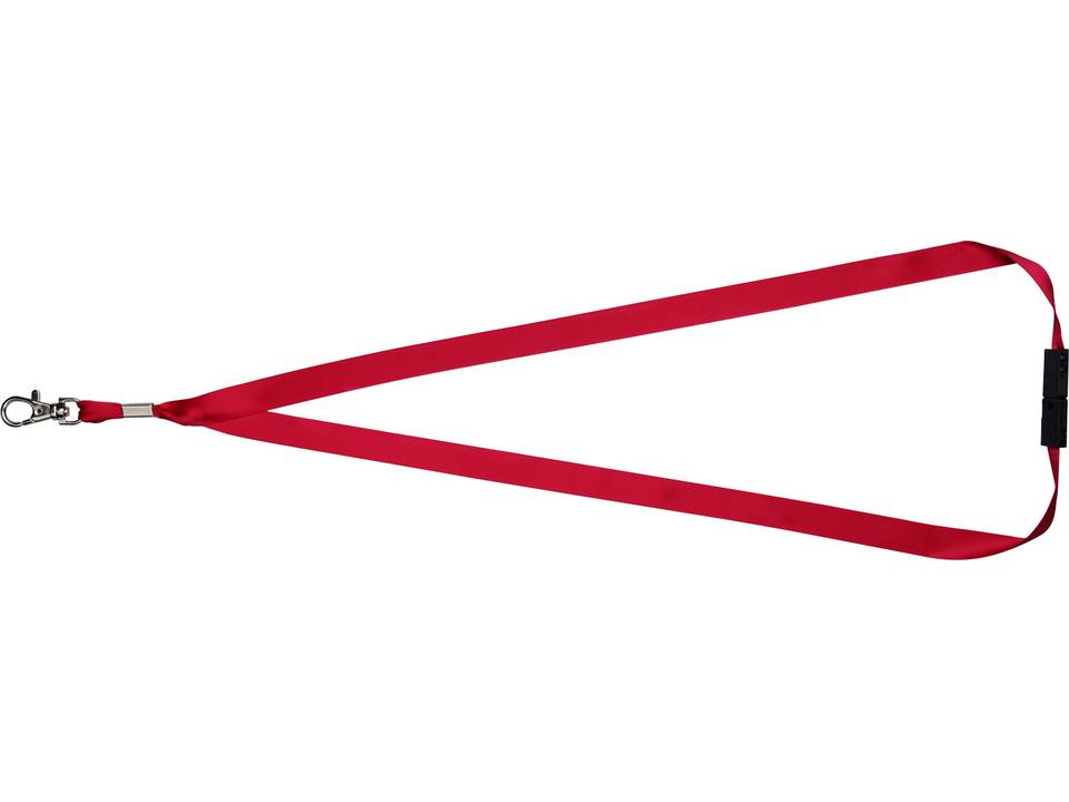 Oro ribbon lanyard with break-away closure 11