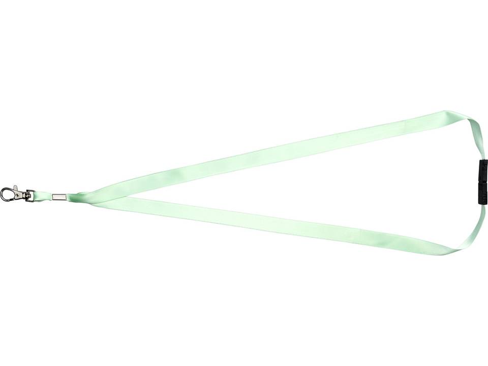 Oro ribbon lanyard with break-away closure 4