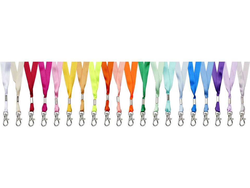 Oro ribbon lanyard with break-away closure 6