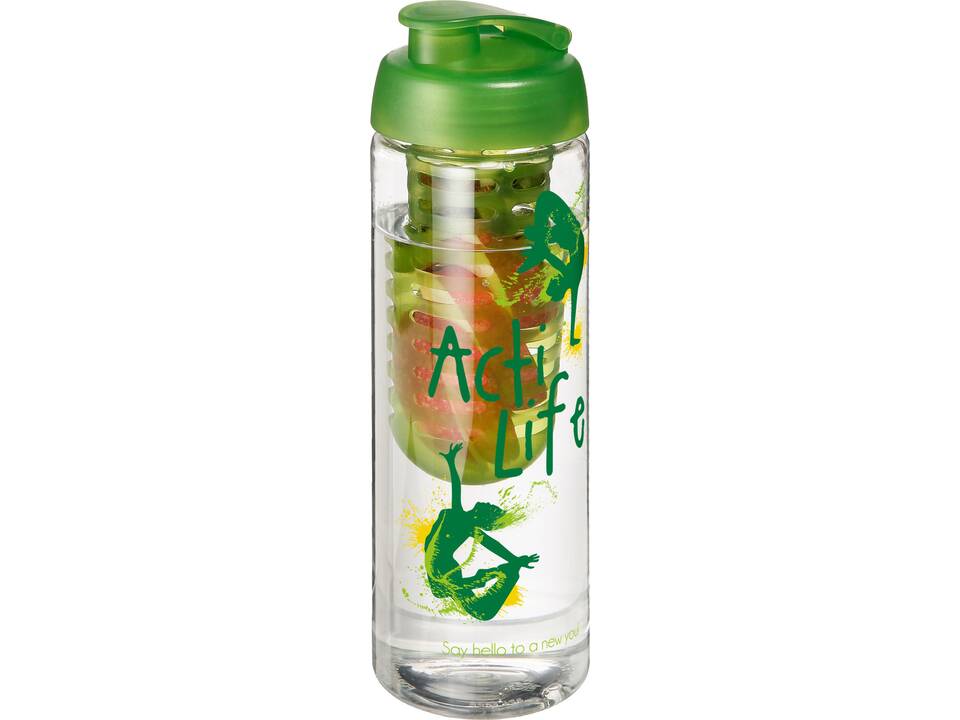 H2O Vibe 850 ml flip lid bottle & infuser 24
