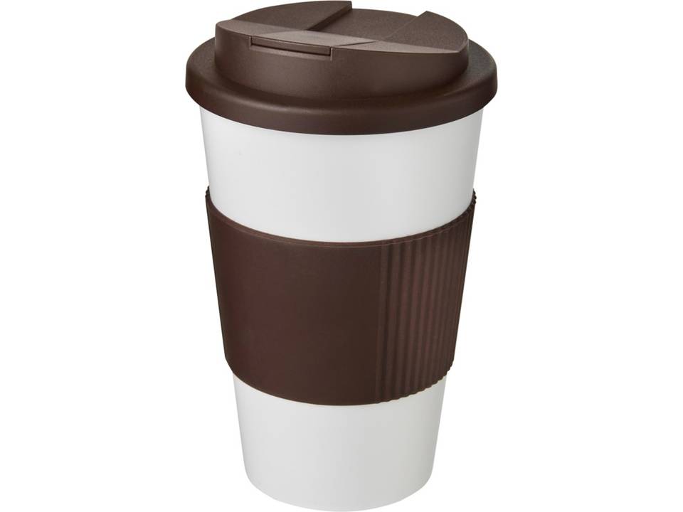 Americano® 350 ml tumbler with grip & spill-proof lid 16
