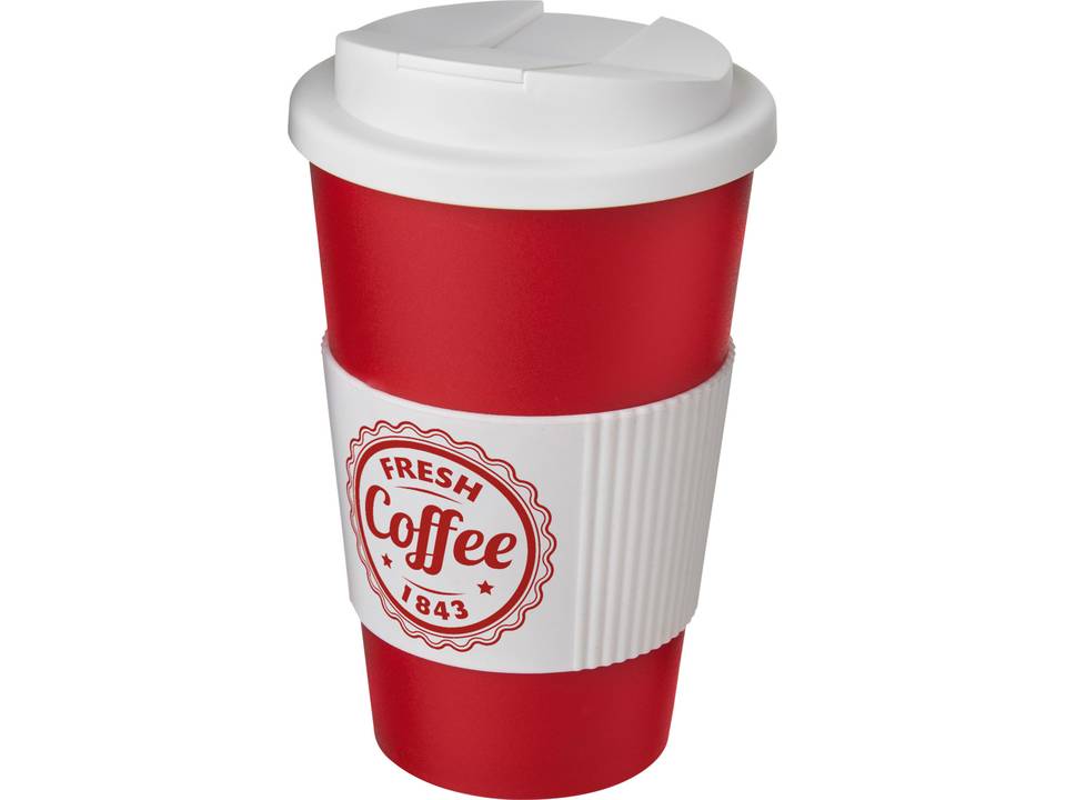 Americano® 350 ml tumbler with grip & spill-proof lid 13