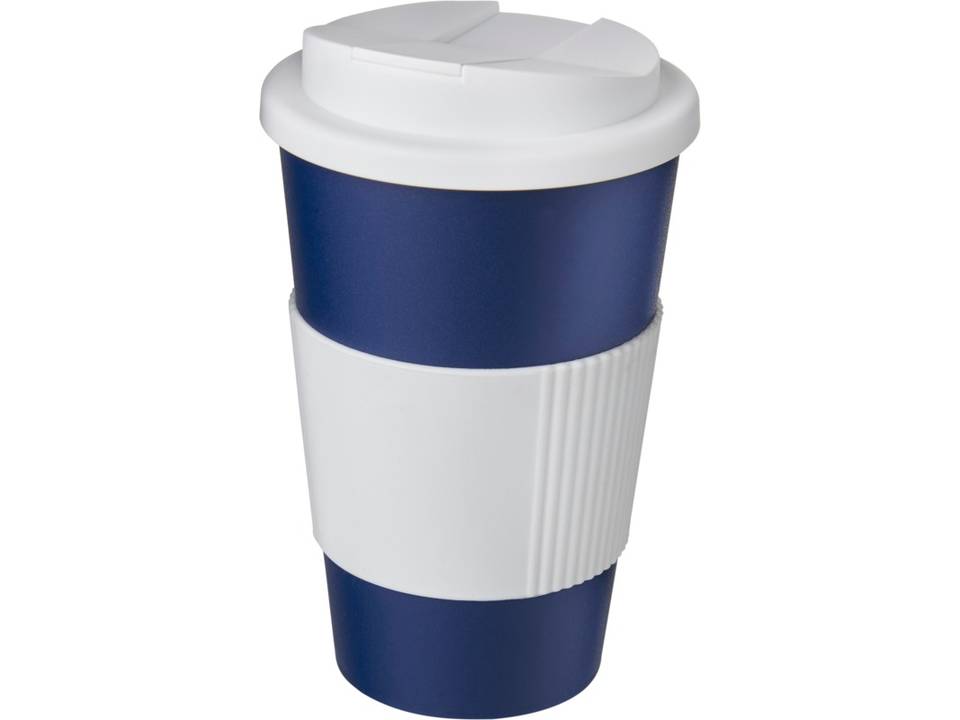 Americano® 350 ml tumbler with grip & spill-proof lid 24