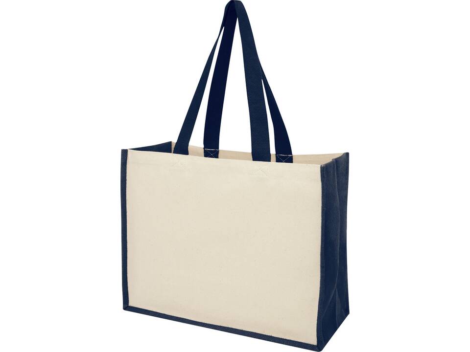 Varai 340 g/m² canvas and jute shopping tote bag 14