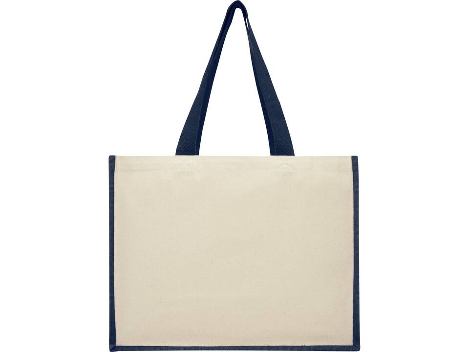 Varai 340 g/m² canvas and jute shopping tote bag 17