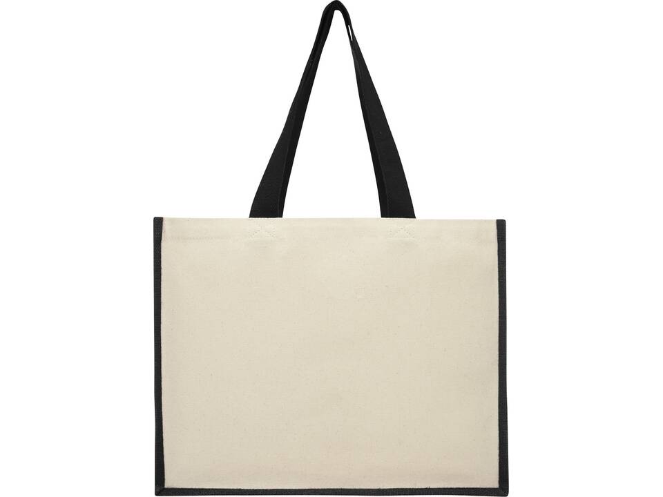 Varai 340 g/m² canvas and jute shopping tote bag 24