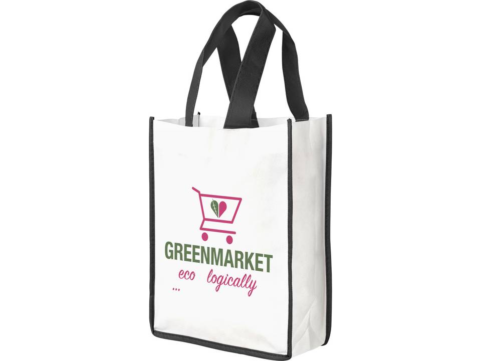 Small Contrast non-woven shopping tote bag 14