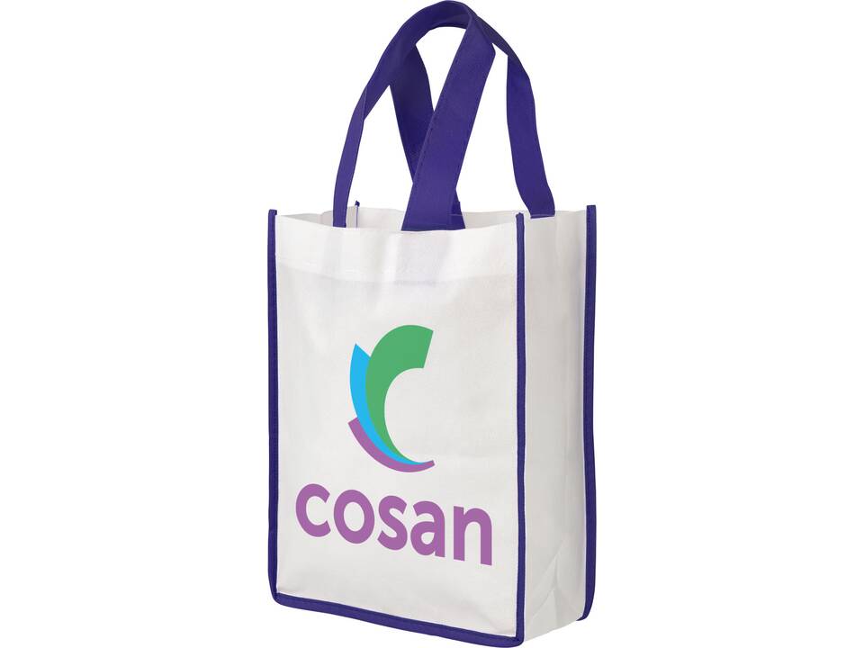 Small Contrast non-woven shopping tote bag 7
