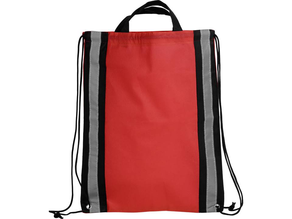 Reflective non-woven drawstring backpack 12