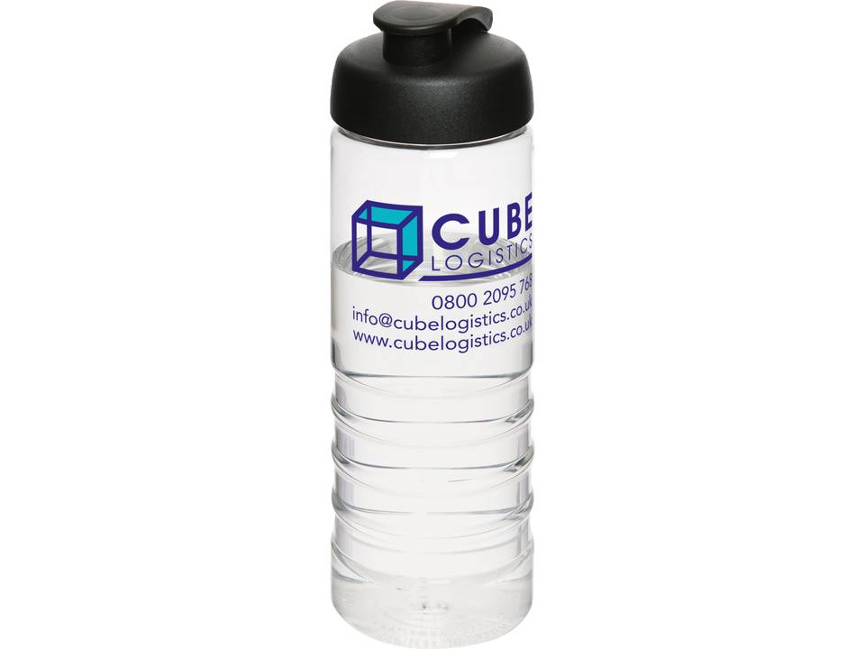 H2O Treble 750 ml flip lid sport bottle 2