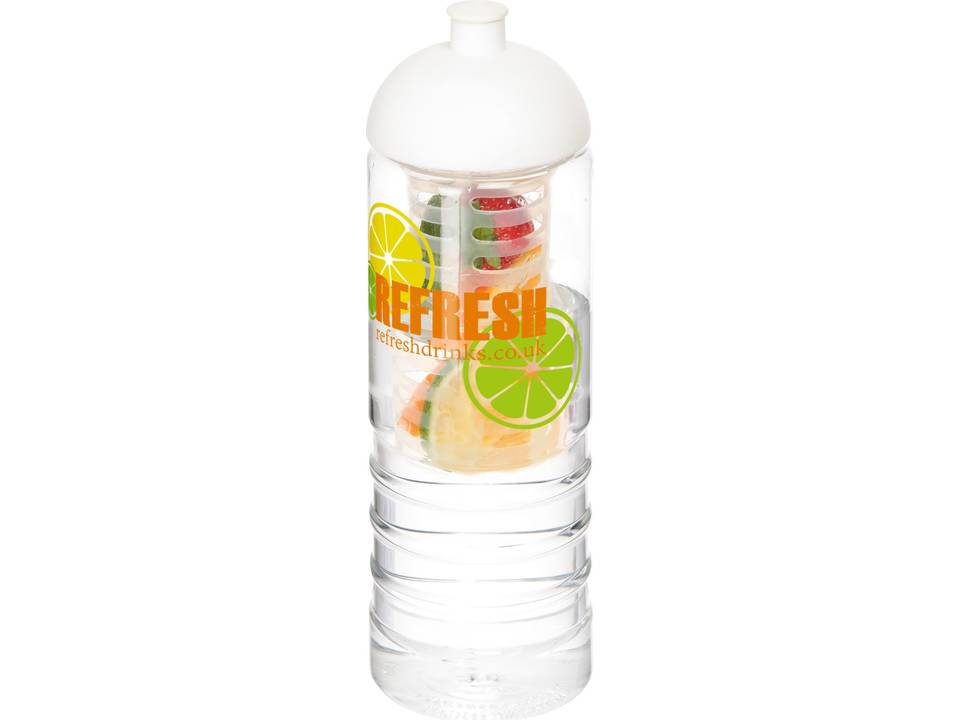 H2O Treble 750 ml dome lid bottle & infuser 2