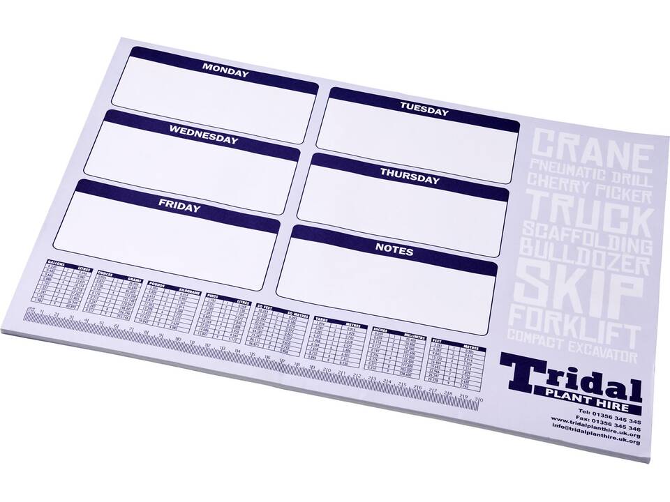 Desk-Mate® A2 notepad 25 sheets 9