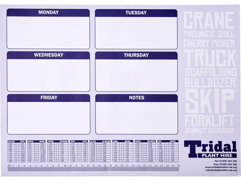 Desk-Mate® A2 notepad 25 sheets 4