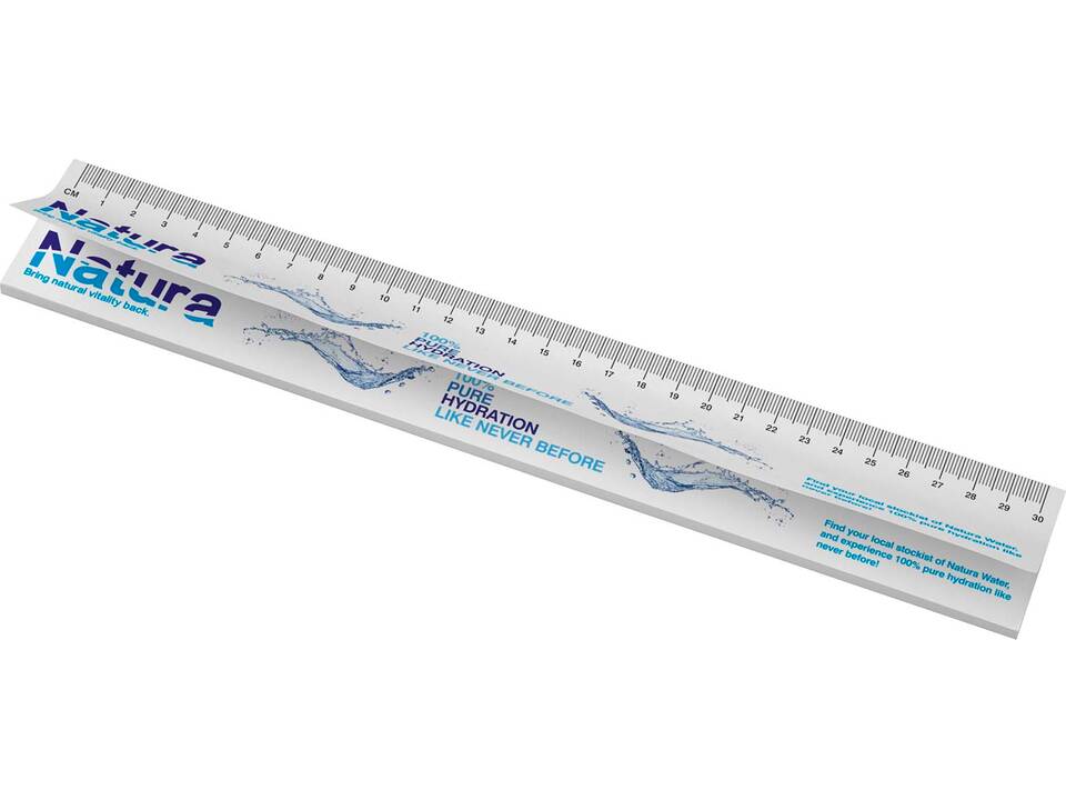 Sticky-Mate® recycled sticky notes with printed 30 cm ruler 2