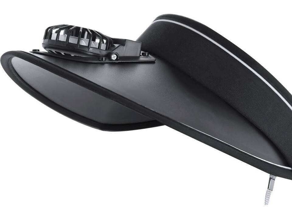 Sun visor with fan 2