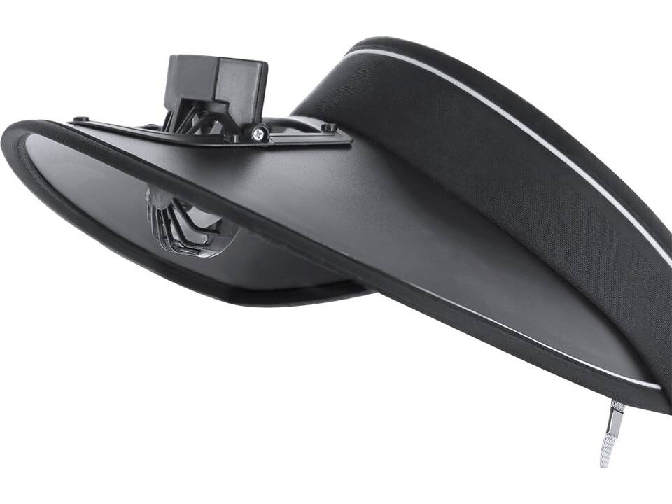 Sun visor with fan 4