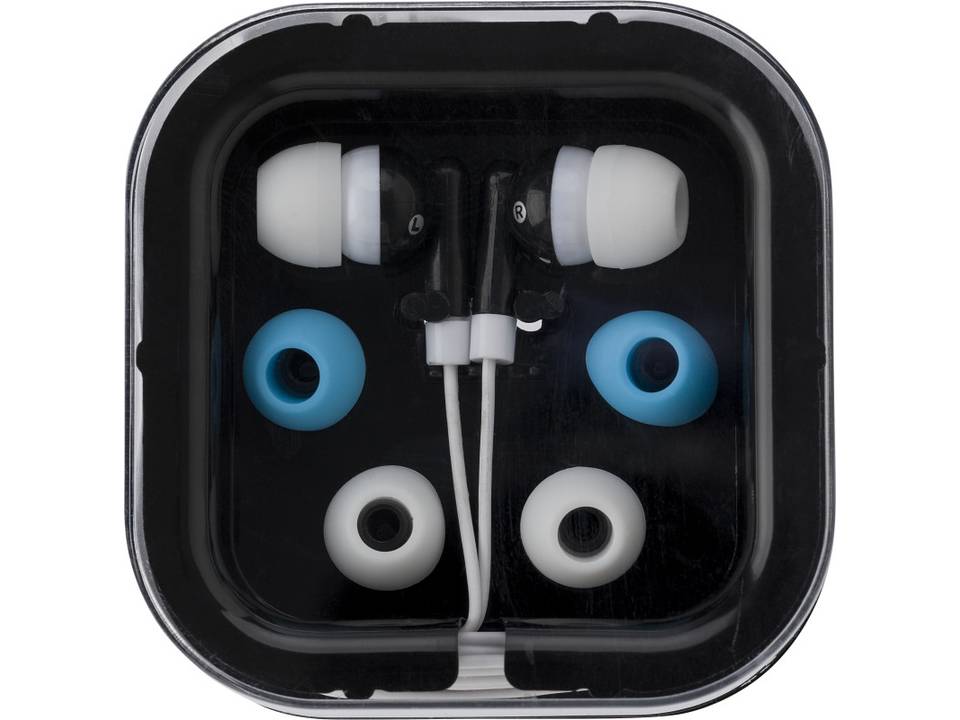 Earphones with two spare sets of buds 3