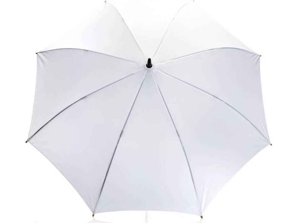 23" Impact AWARE™ RPET auto open bamboo umbrella 19
