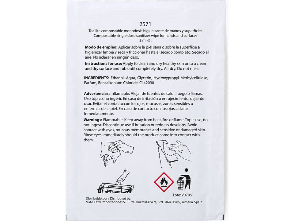 Sanitizer wipe Masup 4