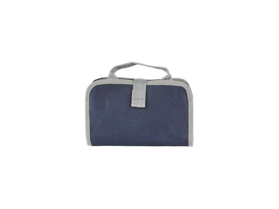 Toiletry bag luxe with velcro strap 2 compartments 1