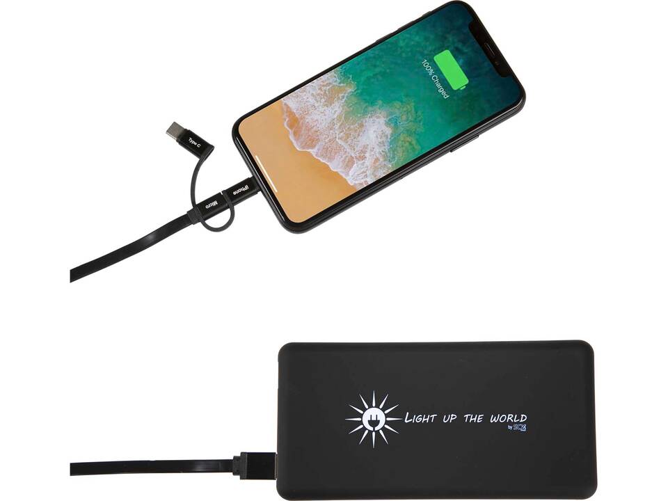 SCX.design P30 8000 mAh light-up solar power bank 7