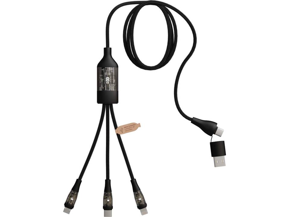 SCX.design C50 5-in-1 fast charging 100W/5A cable with digital display 2