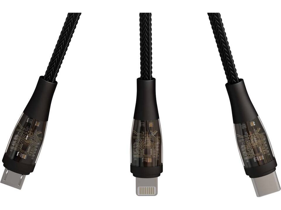 SCX.design C50 5-in-1 fast charging 100W/5A cable with digital display 5