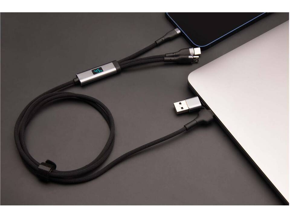 SCX.design C53 100W 5-in-1 rPET ultra fast charging cable 7