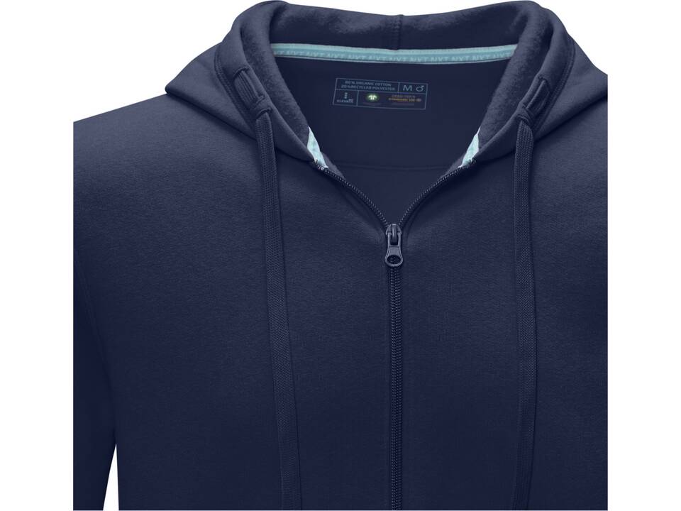 Ruby men’s GOTS organic GRS recycled full zip hoodie 8