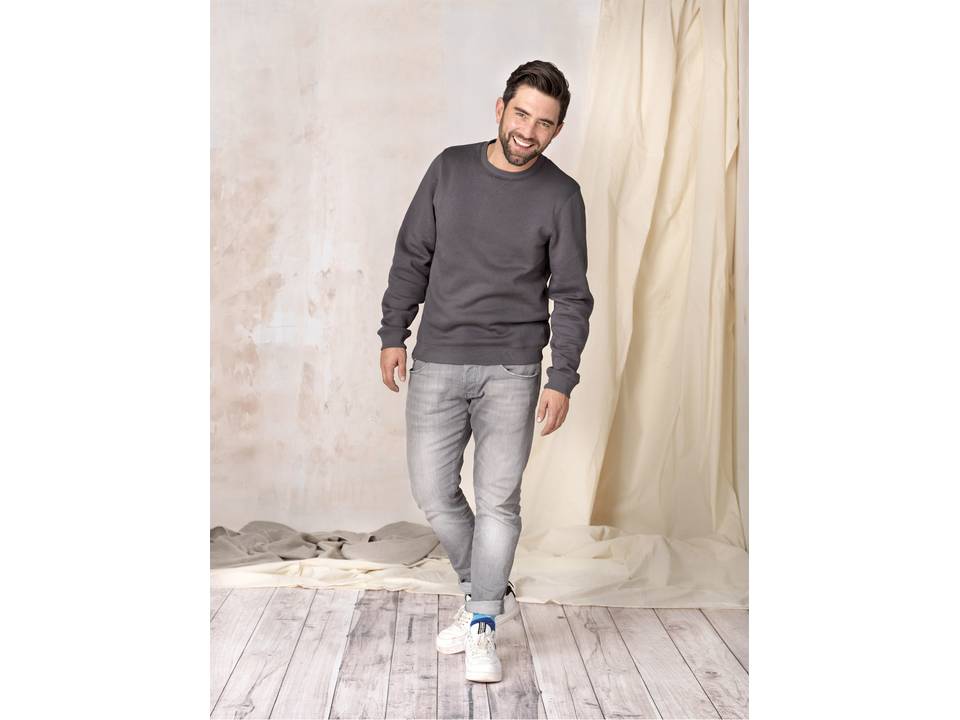 Jasper men’s GOTS organic GRS recycled crewneck sweater 1