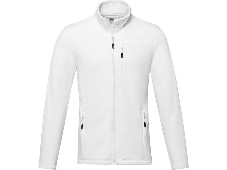 Amber men's GRS recycled full zip fleece jacket 2